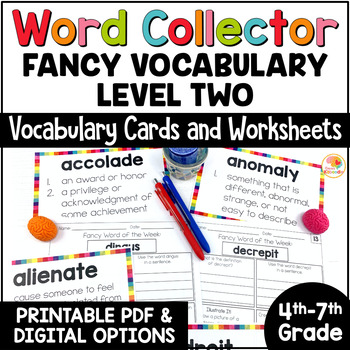 Preview of The Word Collector Vocabulary Activities: Word of the Week for 4th-7th Grade