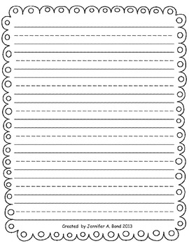 fancy writing paper printable