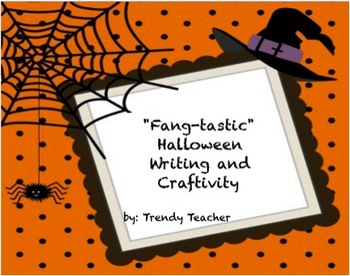 Preview of Fang-tastic Halloween Writing and Craftivity