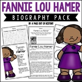 Fannie Lou Hamer Biography Unit Pack Research Project Blac