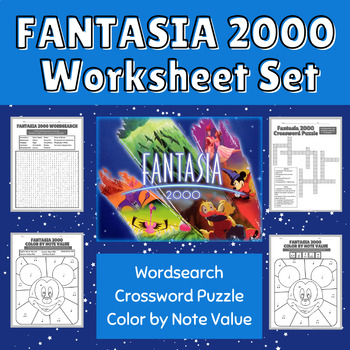 Preview of Fantasia 2000: Worksheet Set {Easy Music Sub Plans OR No-Prep Plan}