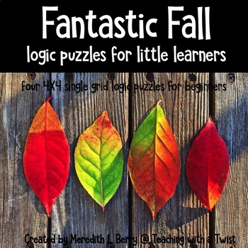 Preview of Fantastic Fall Beginner Logic Puzzles