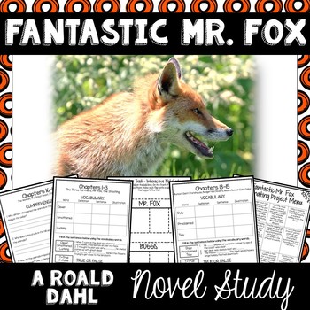 Preview of Fantastic Mr. Fox Novel Study