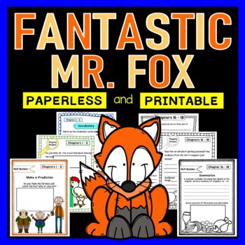 Preview of Fantastic Mr. Fox Novel Study