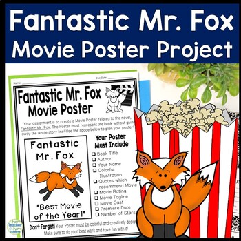 Preview of Fantastic Mr. Fox Project | Make a Movie Poster | Fantastic Mr. Fox Book Report