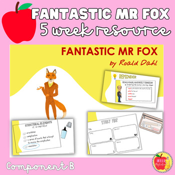 Preview of Fantastic Mr. Fox Teaching Slides and Resources COMP B
