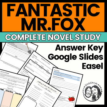 Preview of Fantastic Mr. Fox by Roald Dahl: Printable + Digital Novel Study