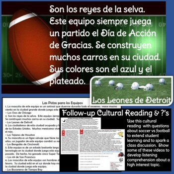 Spanish NFL: English Names in Spanish of The NFL Teams Infographic