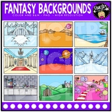 Fantasy Backgrounds Clip Art Set {Educlips Clipart}