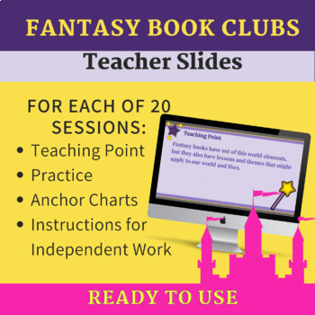 Preview of Fantasy Book Clubs-Reader's Workshop Google Slides support TC Units