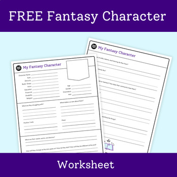 Preview of Fantasy Character Worksheet - Fiction Writing Character Questionnaire