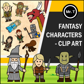 Preview of Fantasy Characters - Clip Art (inspired by Lord of the Rings)