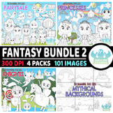 Fantasy Digital Stamps Bundle 2 (Lime and Kiwi Designs)