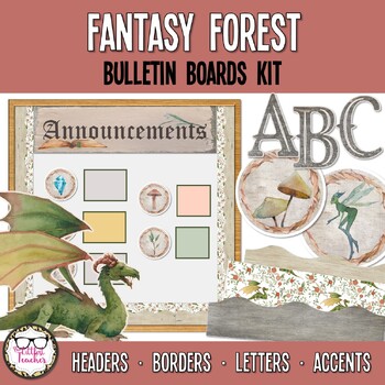 Fantasy Enchanted Forest Classroom Theme Decor Bundle for Middle or High  School