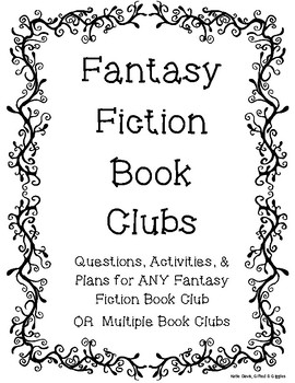Preview of Fantasy Fiction Book Club for ANY Fantasy Fiction Novel