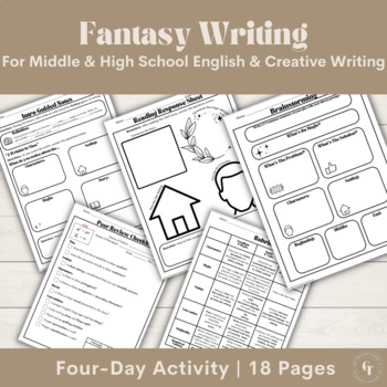Preview of Fantasy Fiction Writing | Middle & High School English & Creative Writing