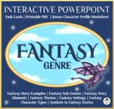 Fantasy Genre PowerPoint - Interactive Slides with Task Cards