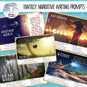 Preview of Fantasy Narrative Writing Prompts (Set of 20)