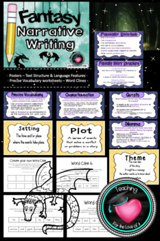 Fantasy / Narrative writing by For the love of it | TpT