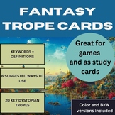 Fantasy Trope Game and Study Cards