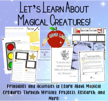 Preview of Fantasy Unit Study | Learning About Magical Creatures and More