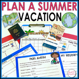 Plan a Summer Vacation - Project Based Learning Math Resea