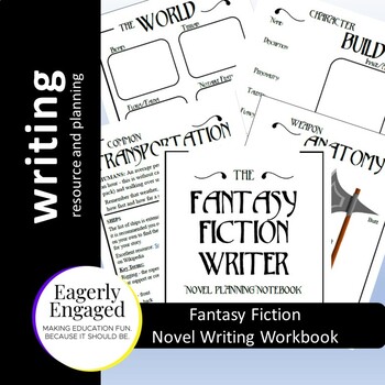 Preview of Fantasy Writing: Novel Planning Notebook