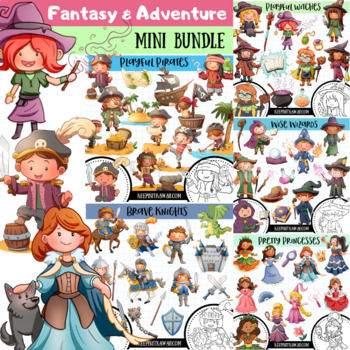 Preview of Fantasy and Adventure Clip Art MINI BUNDLE (COMPLETE)
