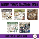 Fantasy and Whimsical Classroom Themes Bundle for Older Students