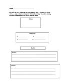 Fantasy story graphic organizer