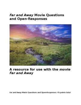 Preview of Far And Away Movie Questions and Open-Responses