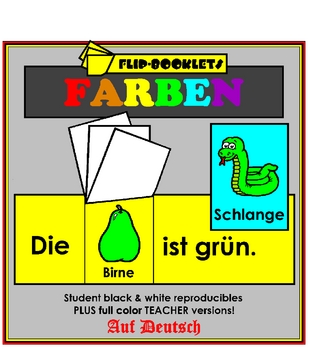 Preview of Farben (Color Flip Booklets in German)