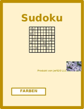 Preview of Farben (Colors in German) Sudoku