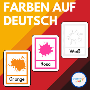 Preview of Farben auf Deutsch ( Colors in German Flashcards )