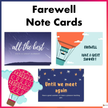 farewell cards for teachers