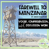 Farewell to Manzanar Novel Study, Vocabulary, Comprehensio