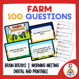 Farm 100 Questions: Brain Break | Preschool Kindergarten D