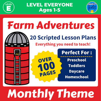 Preview of Farm Theme | Lesson Plans and Activities For Daycare, Toddler and Preschoolers
