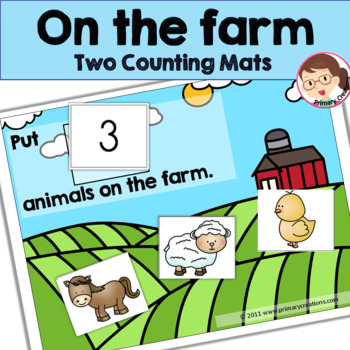 Preview of Farm Activities for Preschool and PreK Counting Mats