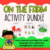 Full Farm Animal Themed Activity BUNDLE | Classroom Management