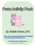 Farm Activity Pack for Pre-k and K