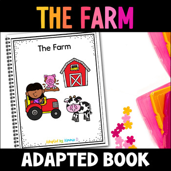 Preview of Farm Animals Special Education Adapted Book Adaptive Circle Time Activity