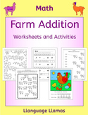 Farm Addition worksheets and activities including fun Colo