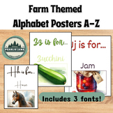 Farm Alphabet Posters A-Z for Classroom Decor