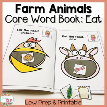 Farm Animal AAC Core Word Book for 