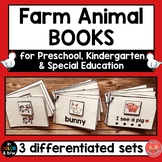 Farm Animal Books- differentiated- Preschool, Kindergarten