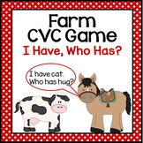 Farm Animal CVC Words Game