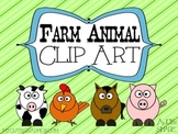 Farm Animal Clip Art Set