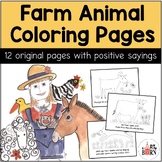 Farm Animal Coloring Pages - leave a review for an eggstra bonus!