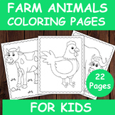 Farm Animals Coloring Pages, Cow, Horse, Pig and more! Col